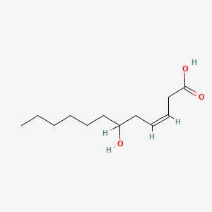 B1237074 (Z)-6-hydroxydodec-3-enoic acid CAS No. 1420-14-0