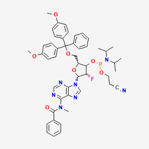 molecular formula C48H53FN7O7P B12370764 DMT-2'-F-dA(bz) phosphoramidite 