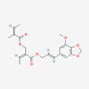 molecular formula C21H24O7 B1237081 アンスリスシン CAS No. 67008-16-6