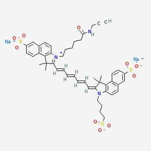 molecular formula C48H51N3Na2O10S3 B12370820 Disulfo-ICG-alkyne (disodium) 