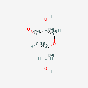 5-hydroxy-2-(hydroxy(113C)methyl)(2,3,4,5,6-13C5)pyran-4-one