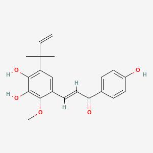 molecular formula C21H22O5 B12370845 3-Hydroxylicochalcone A 