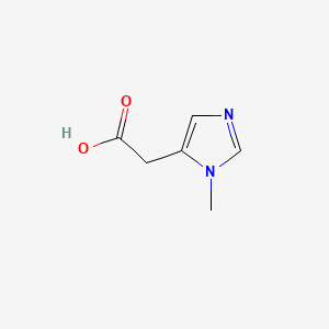 B1237085 2-(1-methyl-1H-imidazol-5-yl)acetic acid CAS No. 4200-48-0