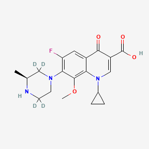 molecular formula C19H22FN3O4 B12370853 l-Gatifloxacin-d4 