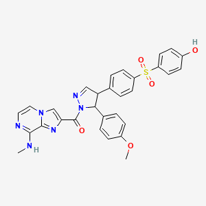 molecular formula C30H26N6O5S B12370855 NF-|EB-IN-12 