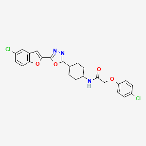 molecular formula C24H21Cl2N3O4 B12370879 Atf4-IN-1 