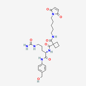 molecular formula C28H38N6O7 B12370893 cBu-Cit-OH 