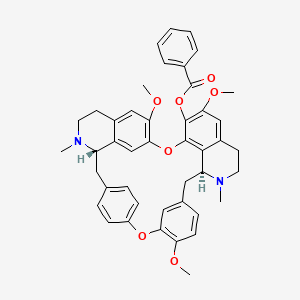 [(1S,14S)-9,20,25-trimethoxy-15,30-dimethyl-7,23-dioxa-15,30-diazaheptacyclo[22.6.2.23,6.18,12.114,18.027,31.022,33]hexatriaconta-3(36),4,6(35),8,10,12(34),18,20,22(33),24,26,31-dodecaen-21-yl] benzoate