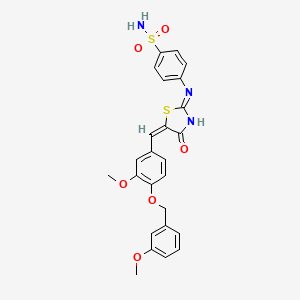 molecular formula C25H23N3O6S2 B12370924 PPAR|A agonist 12 