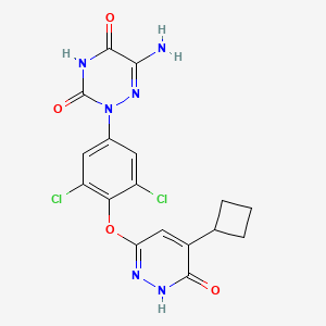 molecular formula C17H14Cl2N6O4 B12370955 THR-|A modulator-2 