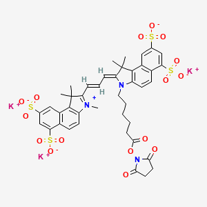 molecular formula C42H40K3N3O16S4 B12370979 Sulfo-cyanine3.5 NHS ester (tripotassium) 