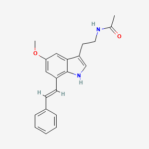 N-[2-[5-methoxy-7-[(E)-2-phenylethenyl]-1H-indol-3-yl]ethyl]acetamide