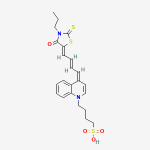 molecular formula C23H26N2O4S3 B1237099 Dye xxiii CAS No. 77673-48-4