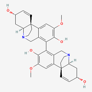 molecular formula C32H36N2O6 B12370993 Bis-(-)-8-demethylmaritidine 