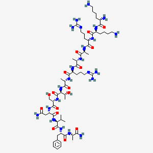 molecular formula C61H107N23O16 B12370997 Myosin Light Chain Kinase Substrate (smooth muscle) 