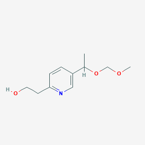 B123710 2-(5-(1-(Methoxymethoxy)ethyl)pyridin-2-yl)ethanol CAS No. 146062-58-0