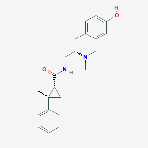 (1R,2R)-N-[(2S)-2-(dimethylamino)-3-(4-hydroxyphenyl)propyl]-2-methyl-2-phenylcyclopropane-1-carboxamide