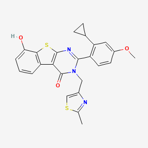 molecular formula C25H21N3O3S2 B12371064 Hsd17B13-IN-72 