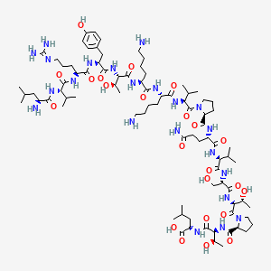 molecular formula C84H144N22O23 B12371082 Lvrytkkvpqvstptl 