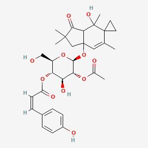 molecular formula C32H40O11 B1237111 低聚苷B CAS No. 125676-80-4