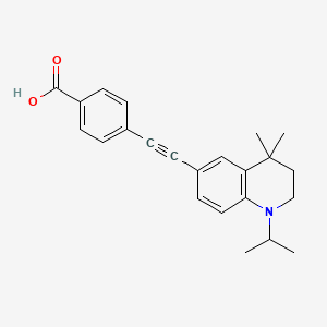 molecular formula C23H25NO2 B12371124 4-(1-Isopropyl-4,4-dimethyl-1,2,3,4-tetrahydro-quinolin-6-ylethynyl)-benzoic acid 