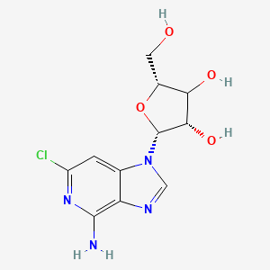 molecular formula C11H13ClN4O4 B12371191 (2R,3S,5R)-2-(4-amino-6-chloroimidazo[4,5-c]pyridin-1-yl)-5-(hydroxymethyl)oxolane-3,4-diol 