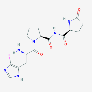 (2S)-N-[(2S)-1-[(2S)-2-amino-3-(4-iodo-1H-imidazol-5-yl)propanoyl]pyrrolidine-2-carbonyl]-5-oxopyrrolidine-2-carboxamide