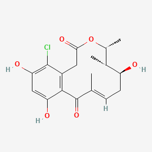 molecular formula C18H21ClO6 B12371203 Smad2/3-IN-1 