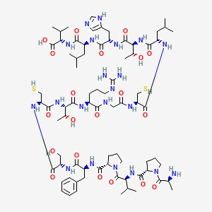 molecular formula C75H121N21O20S2 B12371255 LMW peptide 