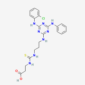 molecular formula C22H25ClN8O2S B12371267 SIRT5 inhibitor 8 