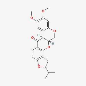 molecular formula C23H24O6 B1237128 (1S,13S)-16,17-dimethoxy-6-propan-2-yl-2,7,20-trioxapentacyclo[11.8.0.03,11.04,8.014,19]henicosa-3(11),4(8),9,14,16,18-hexaen-12-one 