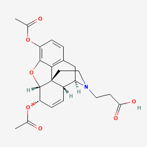 molecular formula C23H25NO7 B12371284 Heroin-CH2-acid 