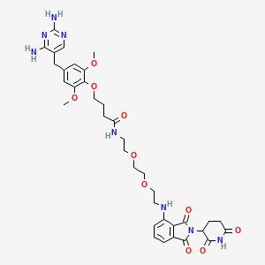 molecular formula C36H44N8O10 B12371285 PROTAC eDHFR Degrader-1 