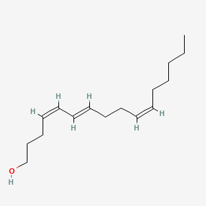 molecular formula C16H28O B12371314 (4Z,6E,10Z)-hexadeca-4,6,10-trien-1-ol 