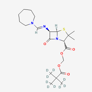 molecular formula C21H33N3O5S B12371327 Pivmecillinam-d9 