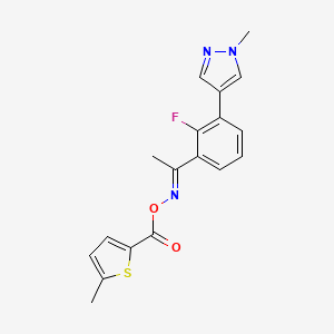 molecular formula C18H16FN3O2S B12371345 Ppo-IN-5 