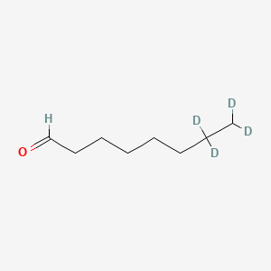 molecular formula C8H16O B12371371 Octanal-d4 