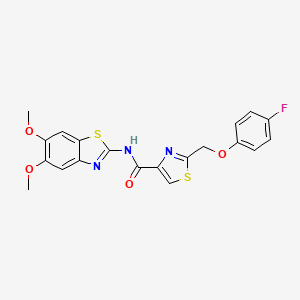 molecular formula C20H16FN3O4S2 B12371392 ERK2/p38|A MAPK-IN-1 