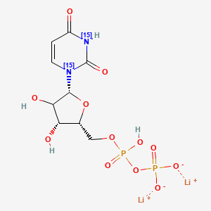 molecular formula C9H12Li2N2O12P2 B12371413 Uridine 5'-diphosphate-15N2 (dilithium) 