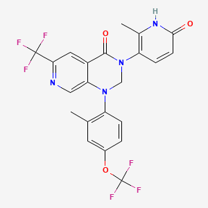 3-(2-methyl-6-oxo-1H-pyridin-3-yl)-1-[2-methyl-4-(trifluoromethoxy)phenyl]-6-(trifluoromethyl)-2H-pyrido[3,4-d]pyrimidin-4-one