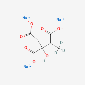 molecular formula C7H7Na3O7 B12371495 Trisodium;4,4,4-trideuterio-2-hydroxybutane-1,2,3-tricarboxylate 