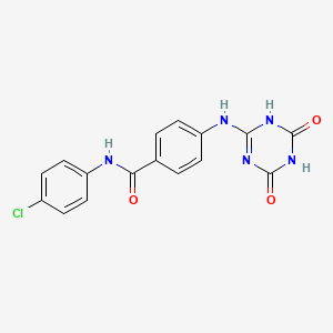 molecular formula C16H12ClN5O3 B12371529 Mmp-9/10-IN-1 