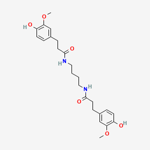 3-(4-hydroxy-3-methoxyphenyl)-N-[4-[3-(4-hydroxy-3-methoxyphenyl)propanoylamino]butyl]propanamide