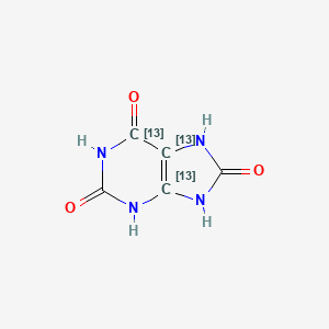 molecular formula C5H4N4O3 B12371575 7,9-dihydro-3H-purine-2,6,8-trione 