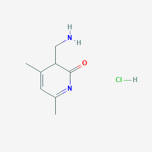 3-(aminomethyl)-4,6-dimethyl-3H-pyridin-2-one;hydrochloride