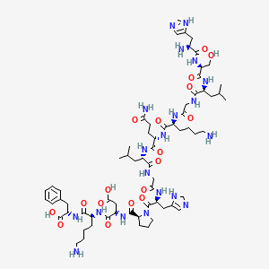 molecular formula C66H102N20O18 B12371627 H-His-Ser-Leu-Gly-Lys-Gln-Leu-Gly-His-Pro-Asp-Lys-Phe-OH 