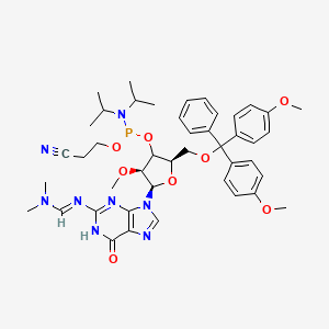 molecular formula C44H55N8O8P B12371647 2'-OMe-dmf-G-CE-Phosphoramidite 