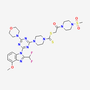 molecular formula C28H36F2N10O5S3 B12371652 PI3K|A-IN-12 