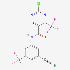 molecular formula C15H6ClF6N3O B12371663 SP-alkyne 