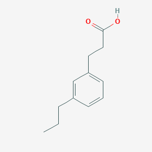 molecular formula C12H16O2 B12371682 Propylbenzene-(CH2)2-COOH 